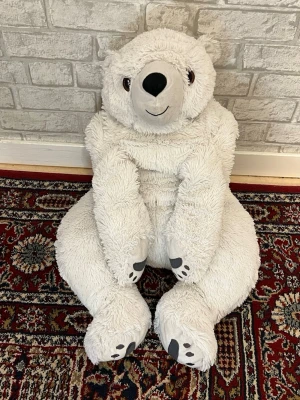 Stor vit isbjörn mjukisdjur - No damage, good condition 