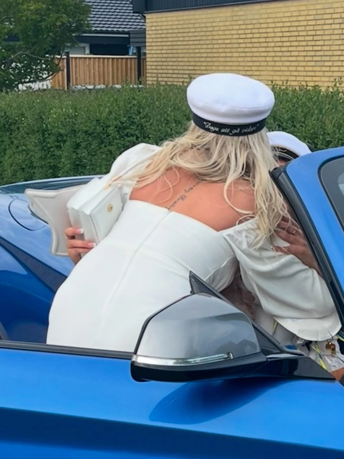 Vit studentklänning  - 2