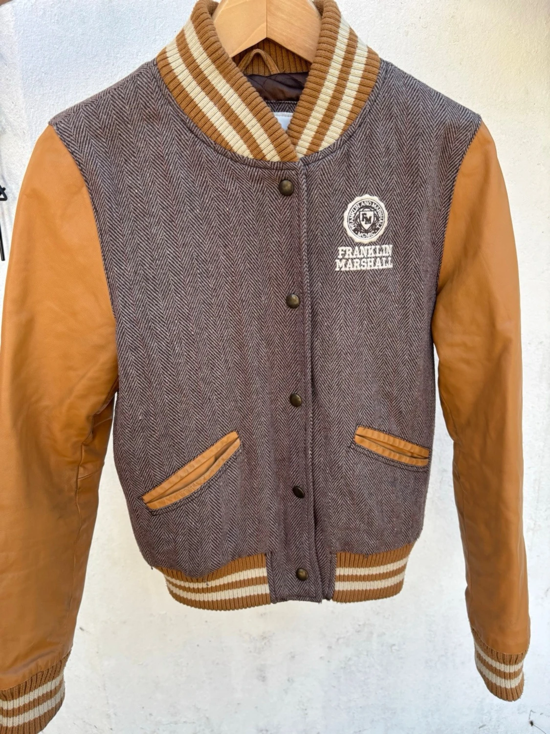 Bomberjacka Franklin & Marshall brun/beige