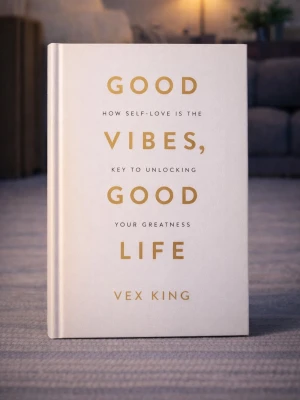 Good Vibes, Good Life - Vex King - Skick: Helt ny bok. Omslag: Pappercover. Storlek: standard (inte pocket). Förpackning: I sitt originala plastomslag. Från: Stockholm. Snabb leverans inom Sverige.