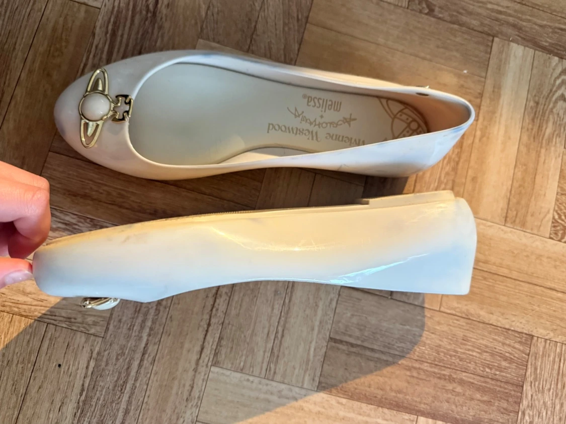 Vita ballerinaskor Vivienne Westwood - 3