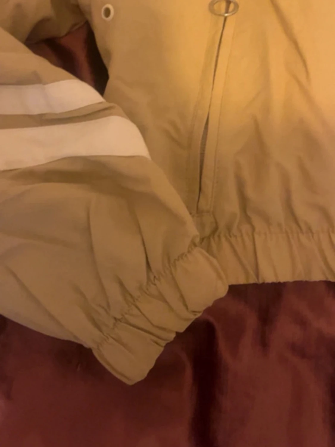 Beige vindjacka  - 4