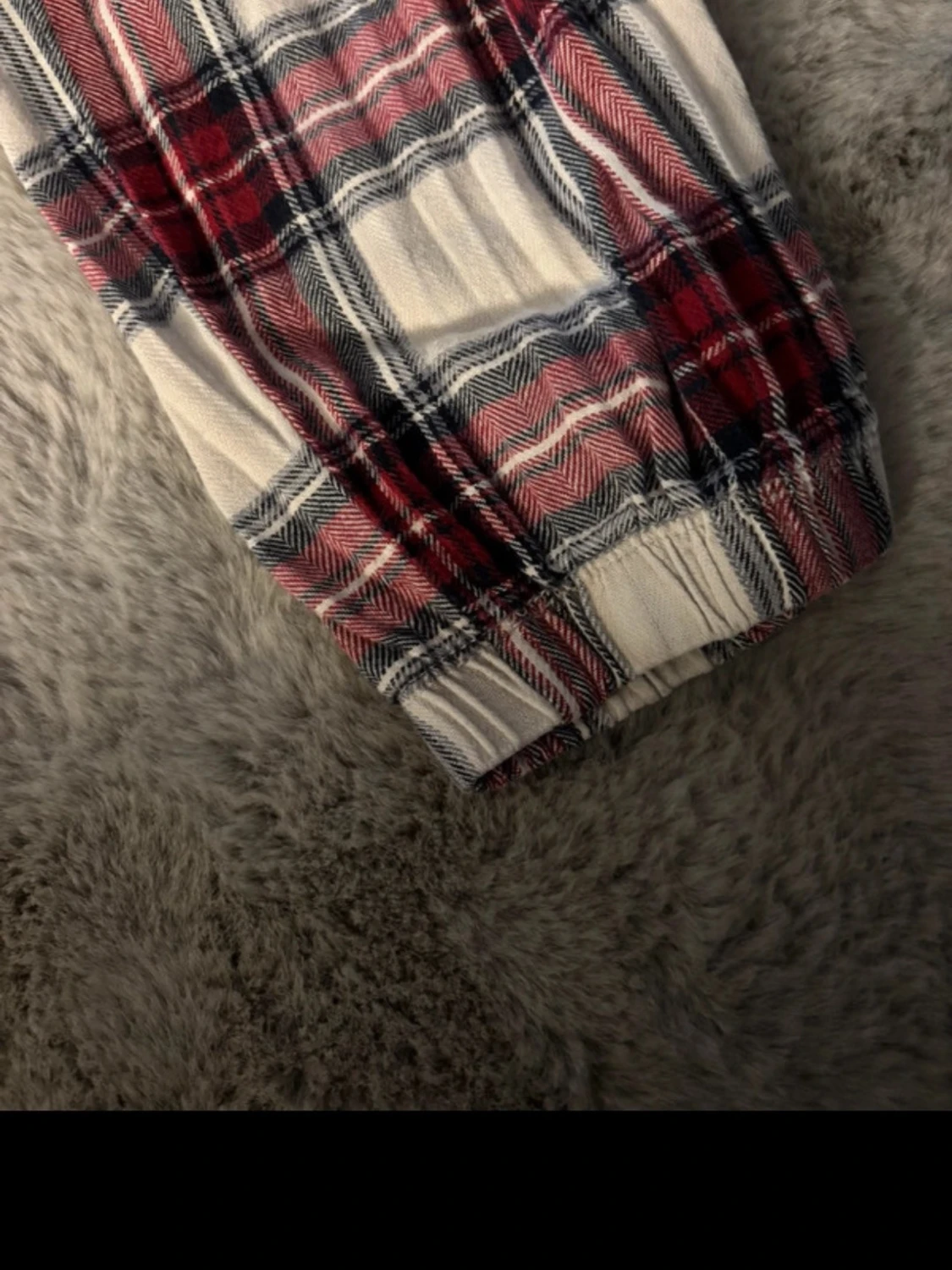 Rutiga pyjamasbyxor i rött och vitt - 1