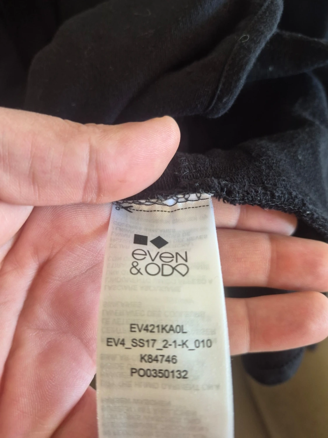 Svart figurnära bomull kavaj från Even&Odd stl M - 4