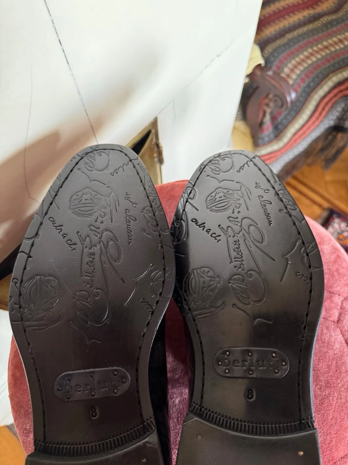 Berluti Miro Soft croc-embossed skor - 5