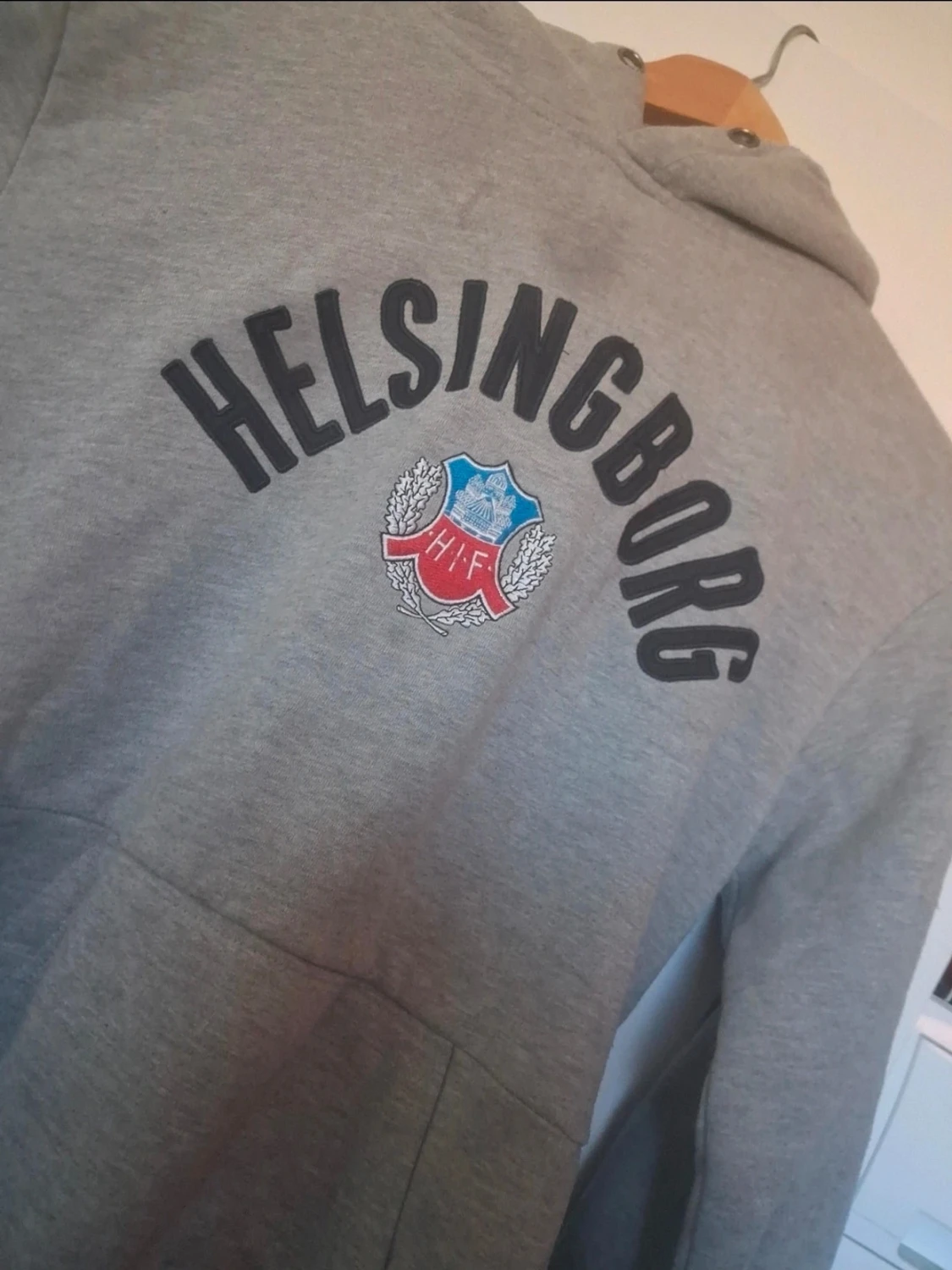 Grå Helsingborg hoodie med tryck - 2
