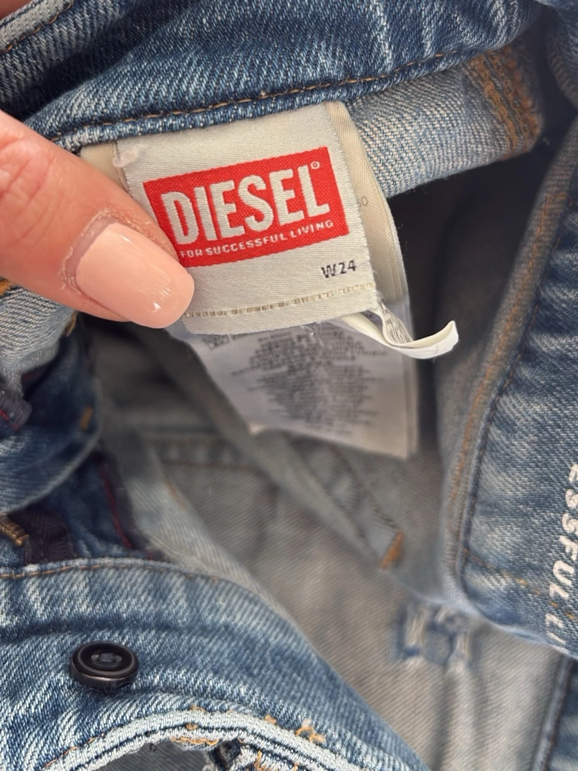 Ljusblå bootcut jeans från Diesel - 3