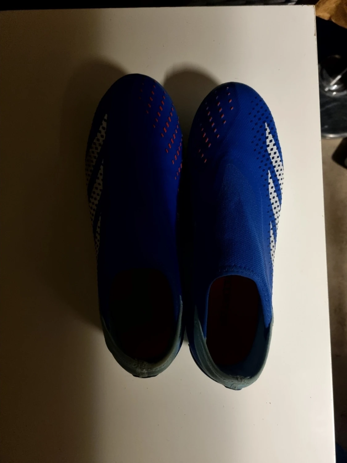 Blå Adidas Predator fotbollsskor - 2