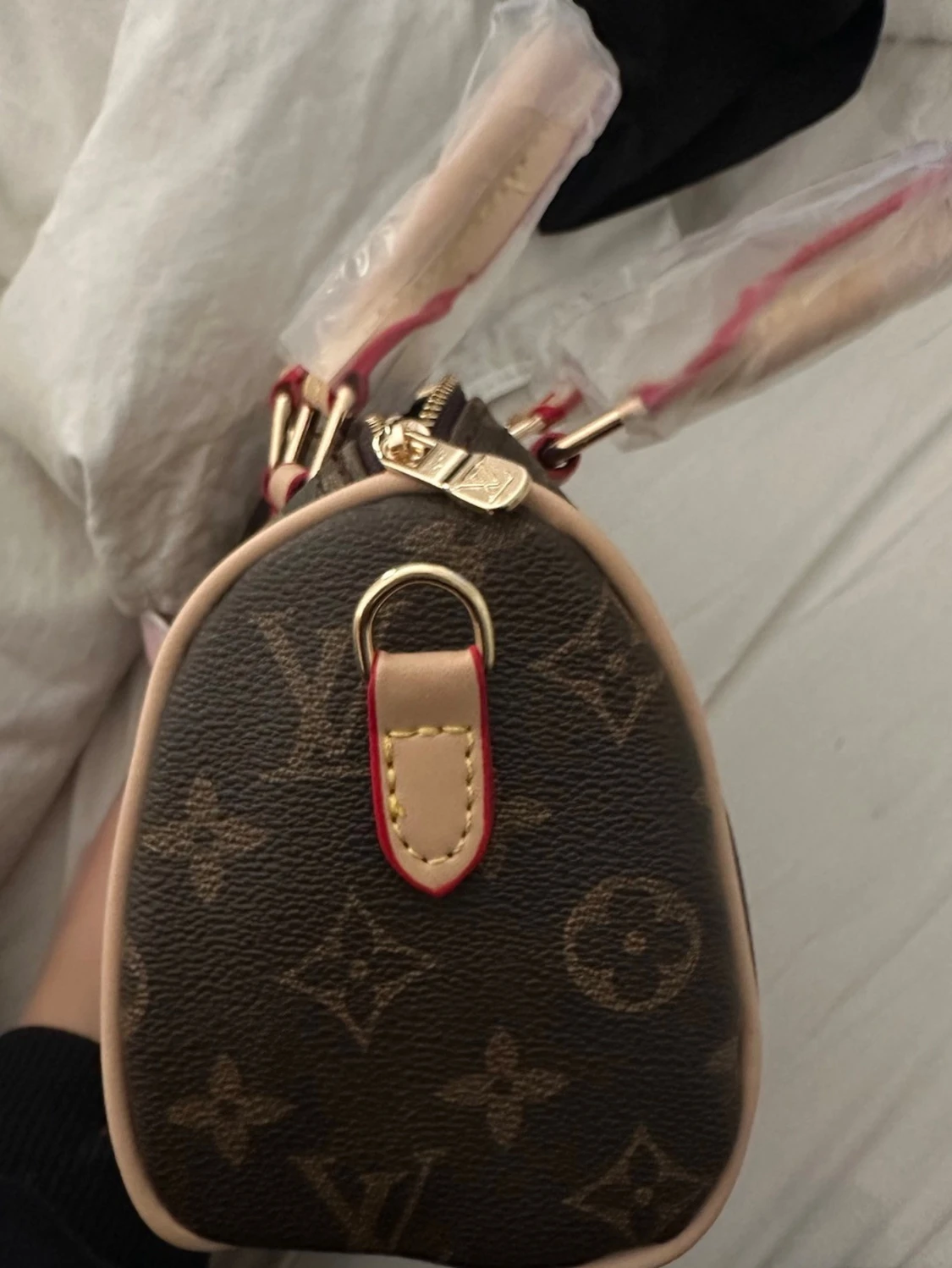  brun monogram handväska - 5