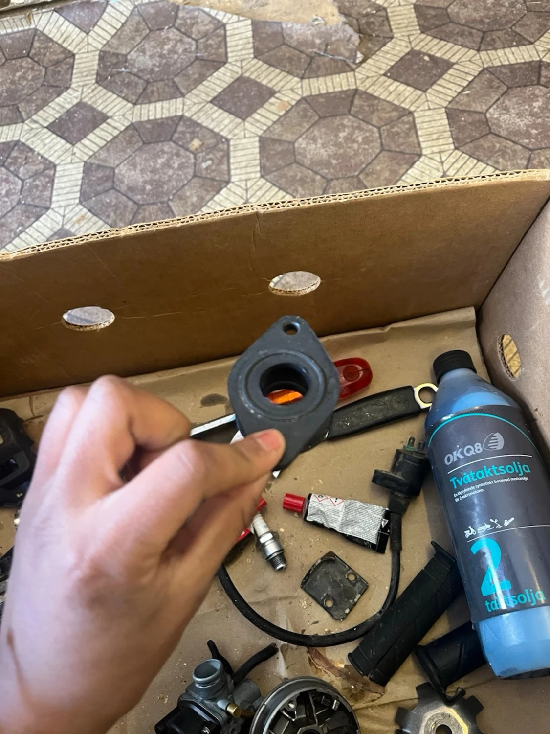 Svart reedventil till moped - 3