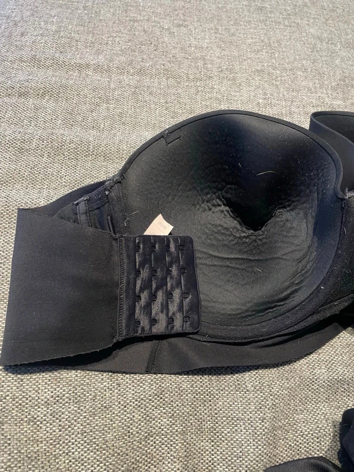 Svart axelbandslös och med axelband bikini - 3