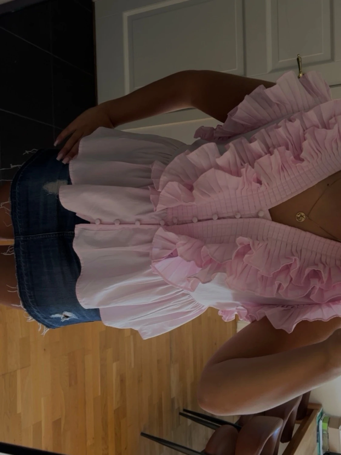 YAS yasruna ruffle top 