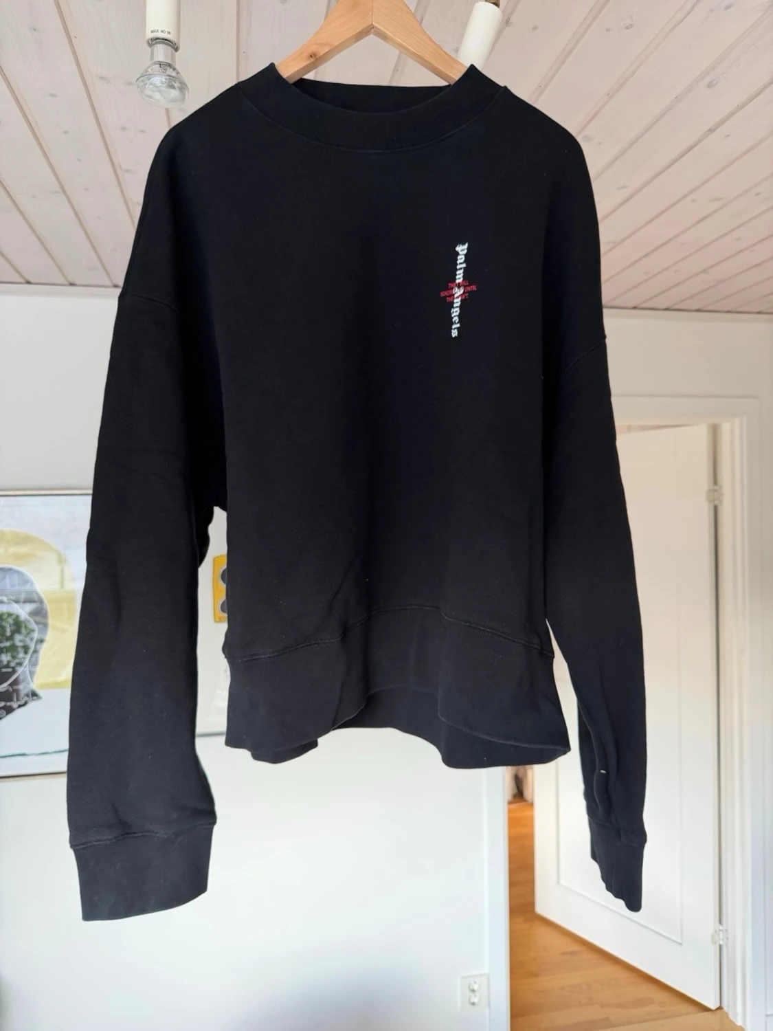 Svart sweatshirt från Palm Angels