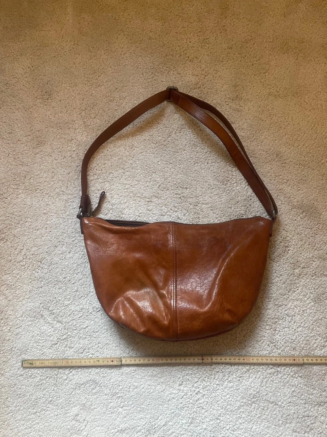 Brun axelväska i läder Spikes & Sparrow