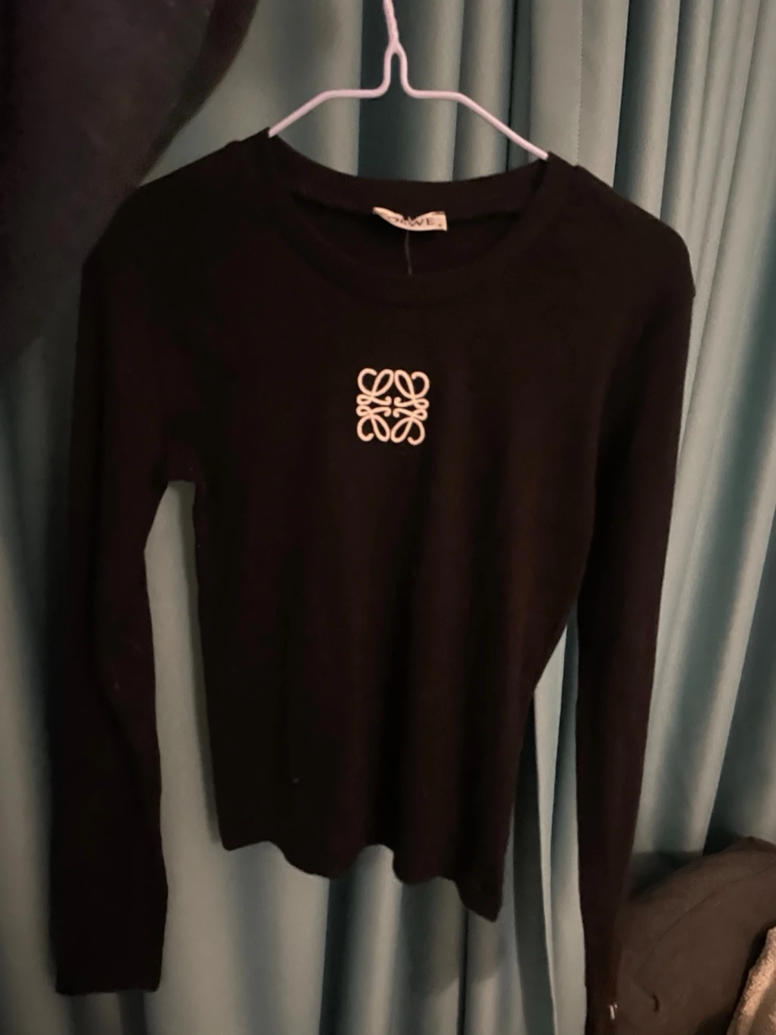 Svart långärmad topp från Loewe