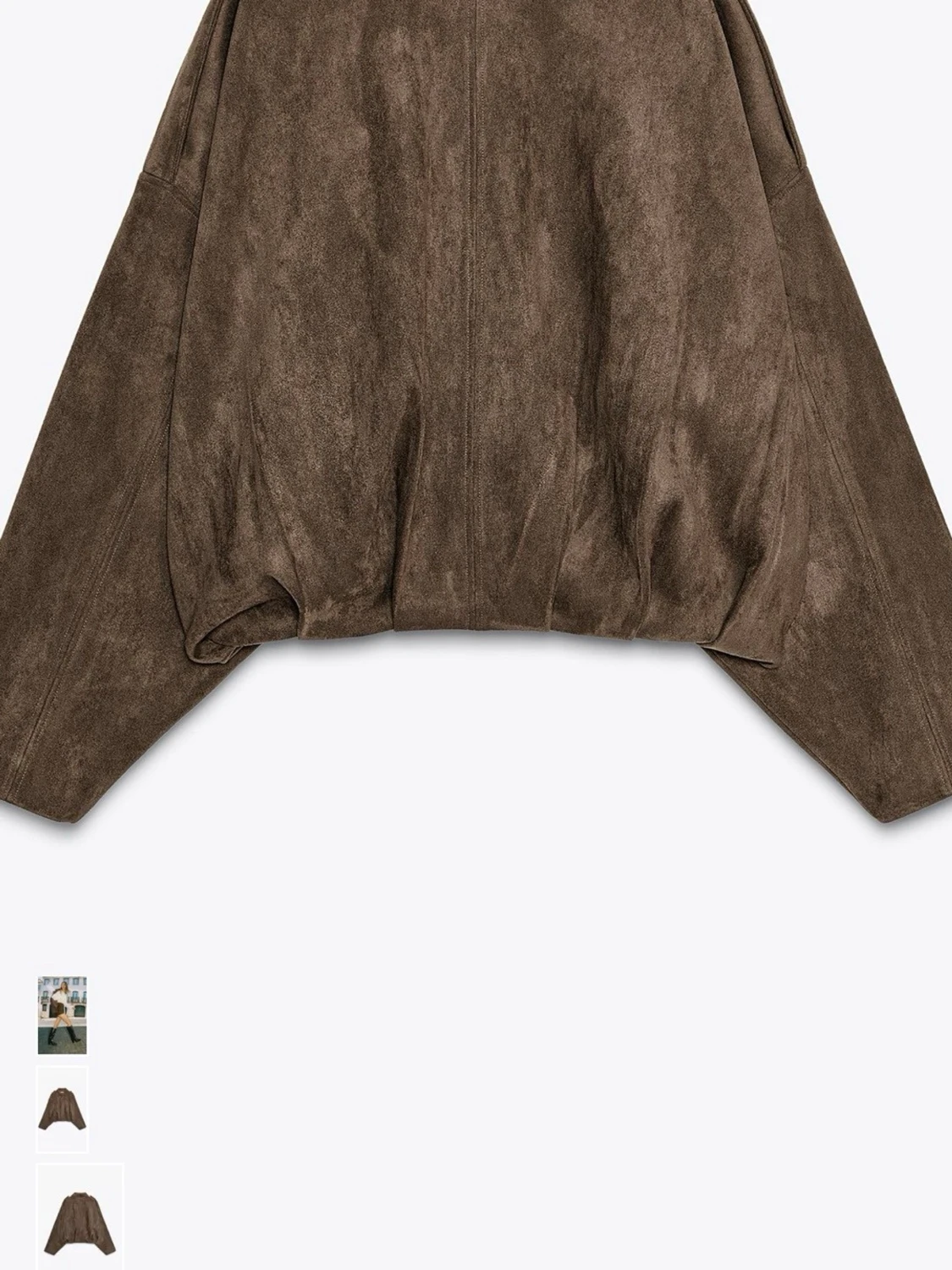 Brun oversized mockajacka - 2