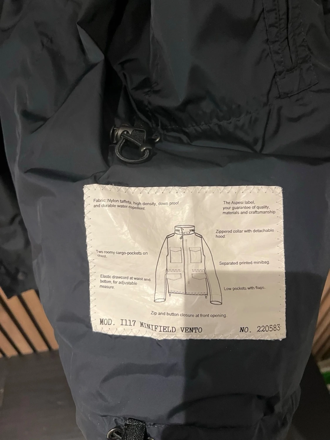 Blå vindjacka från Aspesi - 6