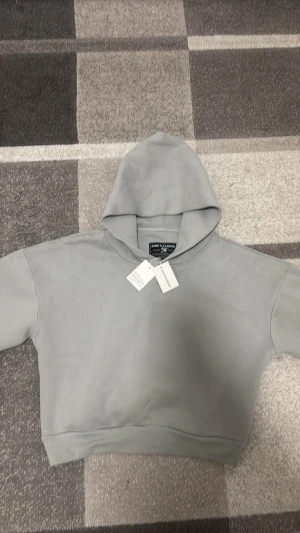 Saint alexander hoodie Grå - Snygg ljusgrå hoodie med ribbade muddar vid ärmslut och nederkant. Hoodien har en klassisk huva och är gjord i mjukt sweatshirtmaterial, perfekt för en avslappnad och trendig look.