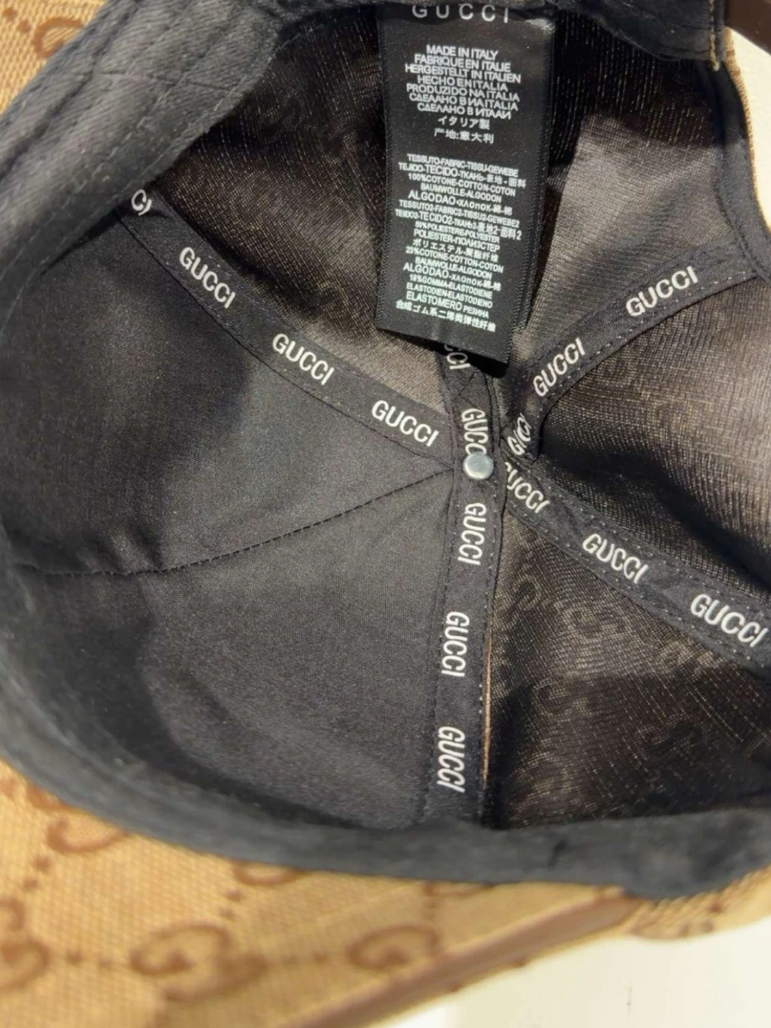 Beige gg supreme keps - 3