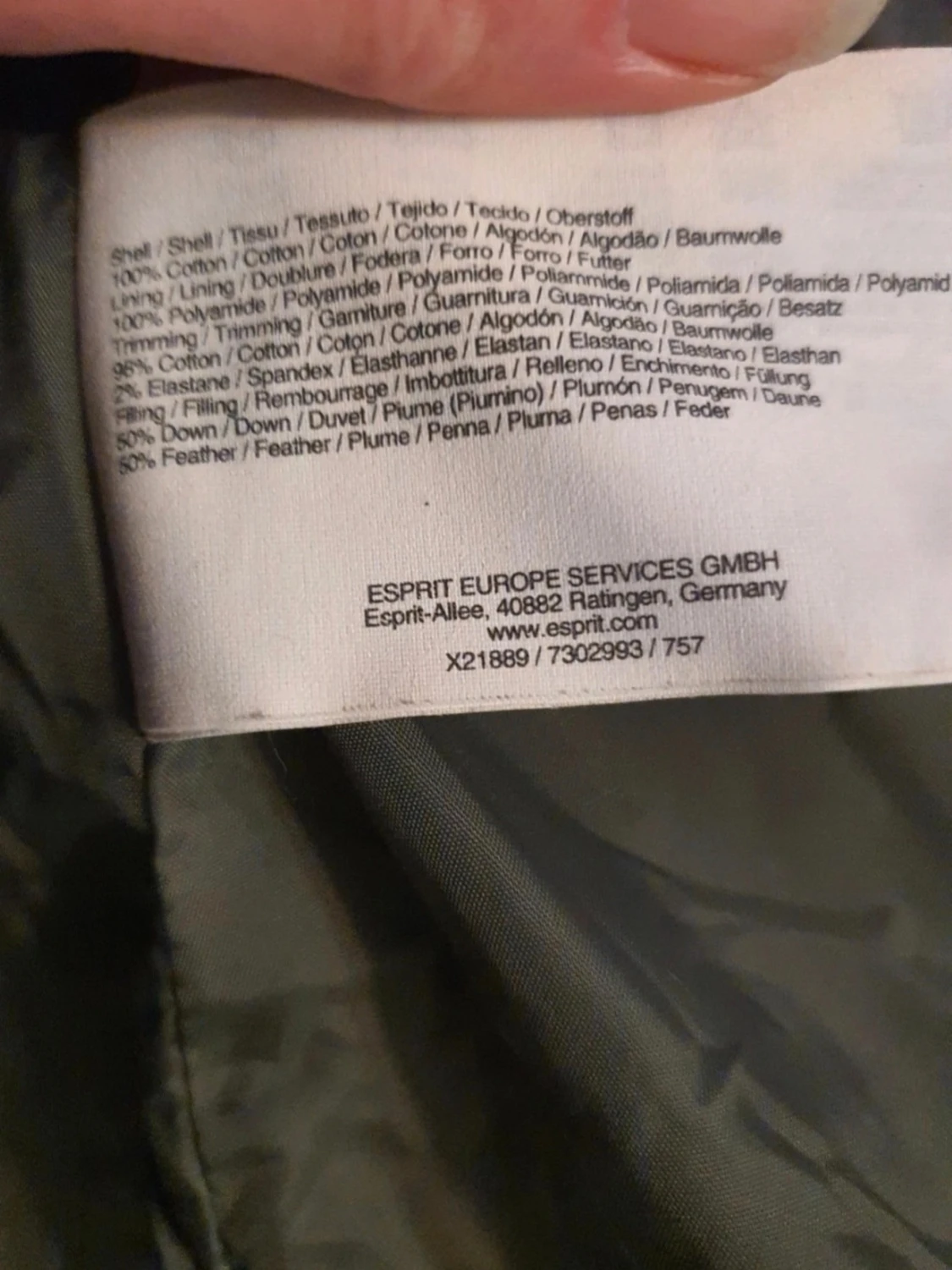 Lång grå dunjacka med fuskpäls - 6