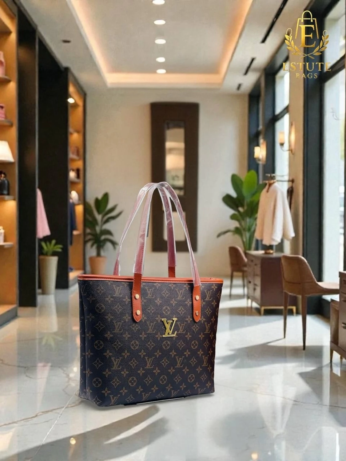 Louis Vuitton brun handväska - 2