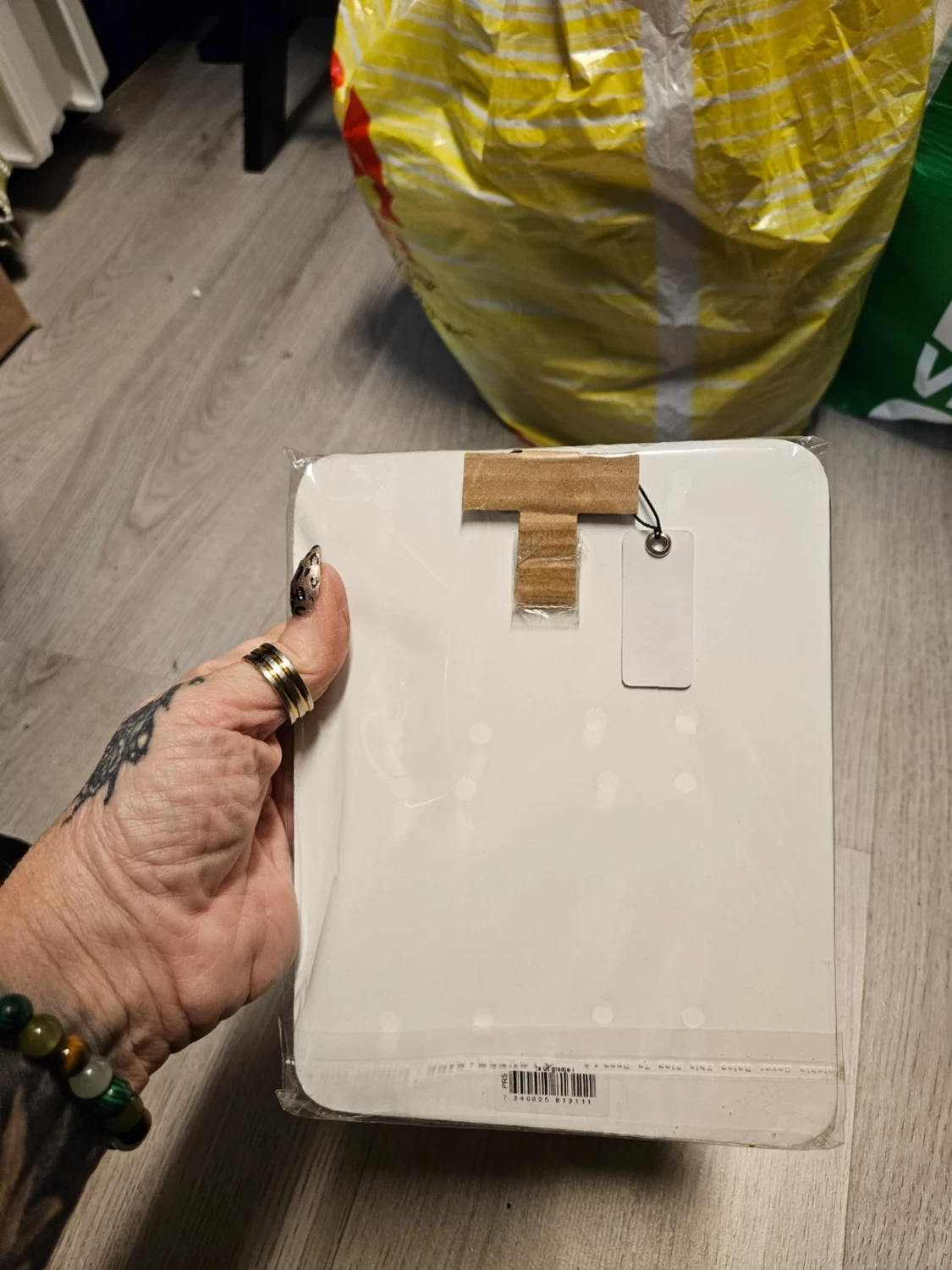 Vit dekorativ skylt med hjärta - 1