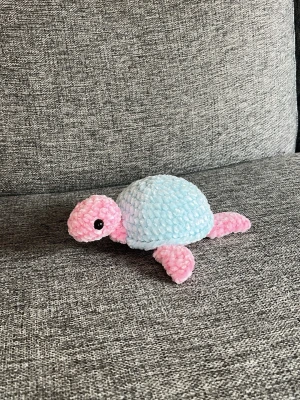 Virkad sköldpadda  - Handgjord virkad söt liten sköldpadda 