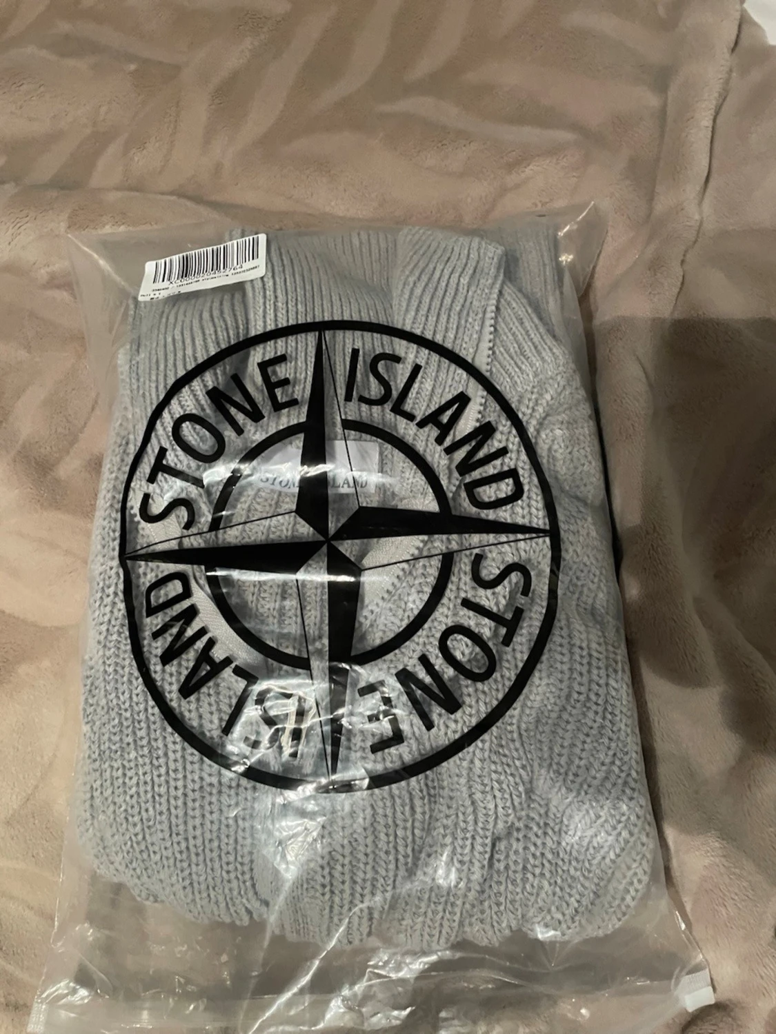 Ljusgrå stickad tröja Stone Island - 3