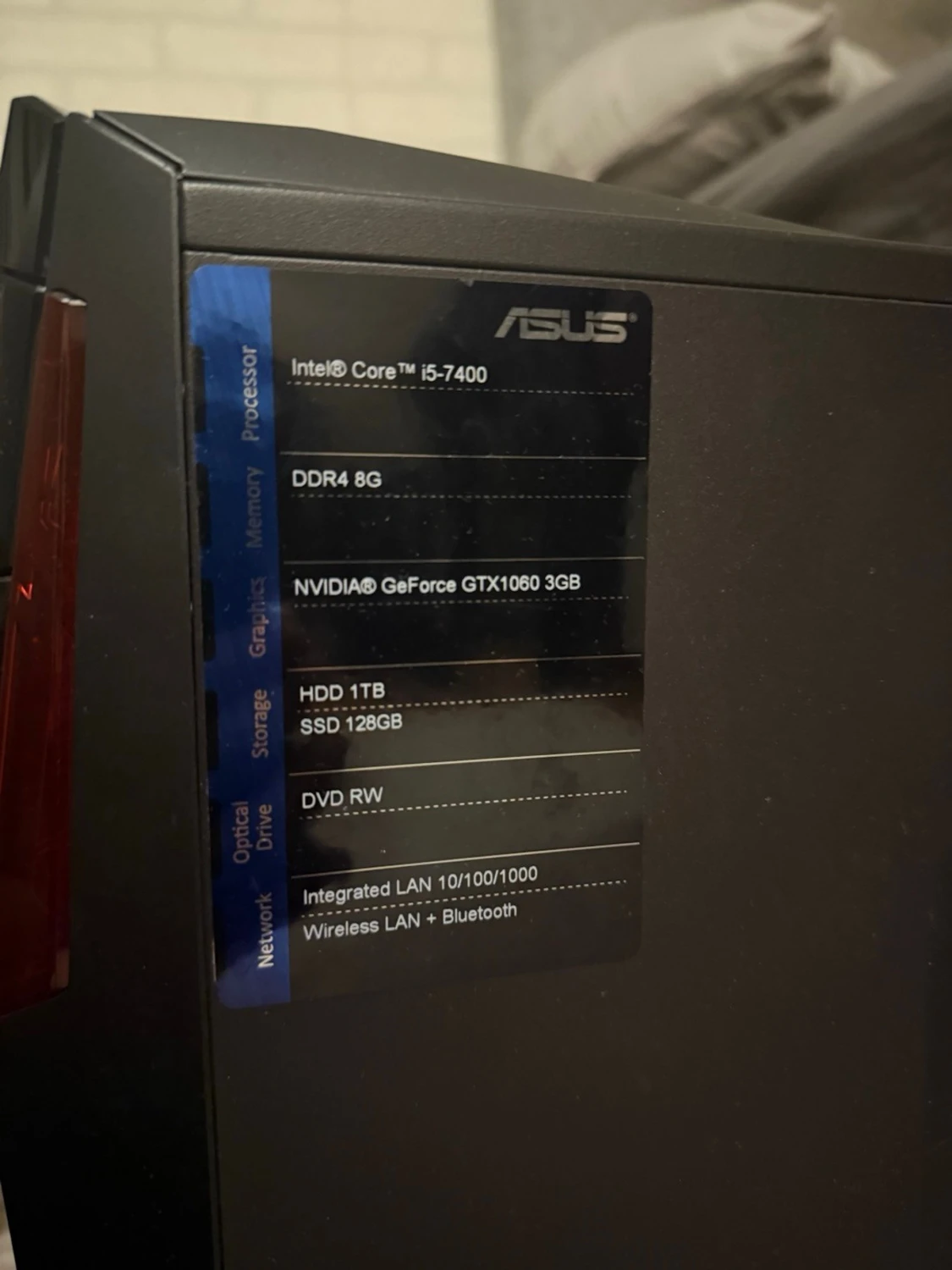ASUS stationär dator med GTX 1060 - 1