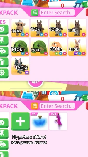 Adopt Me djur för swish - Spelar inte längre så säljer dessa för bra pris 