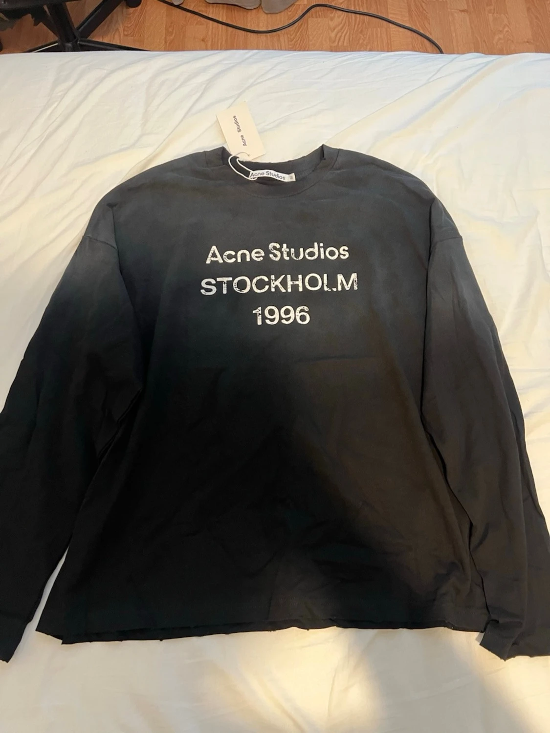 Svart långärmad t-shirt Acne Studios - 4