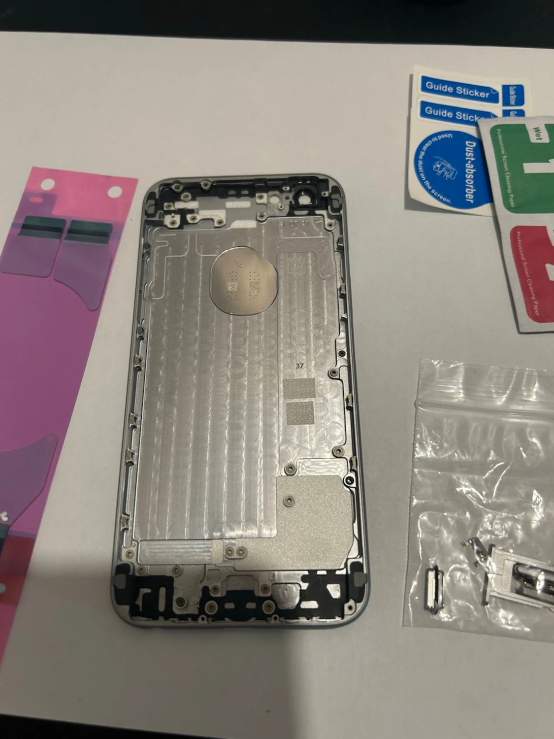 IPhone 6 baksida med skärmskydd / grå - 2