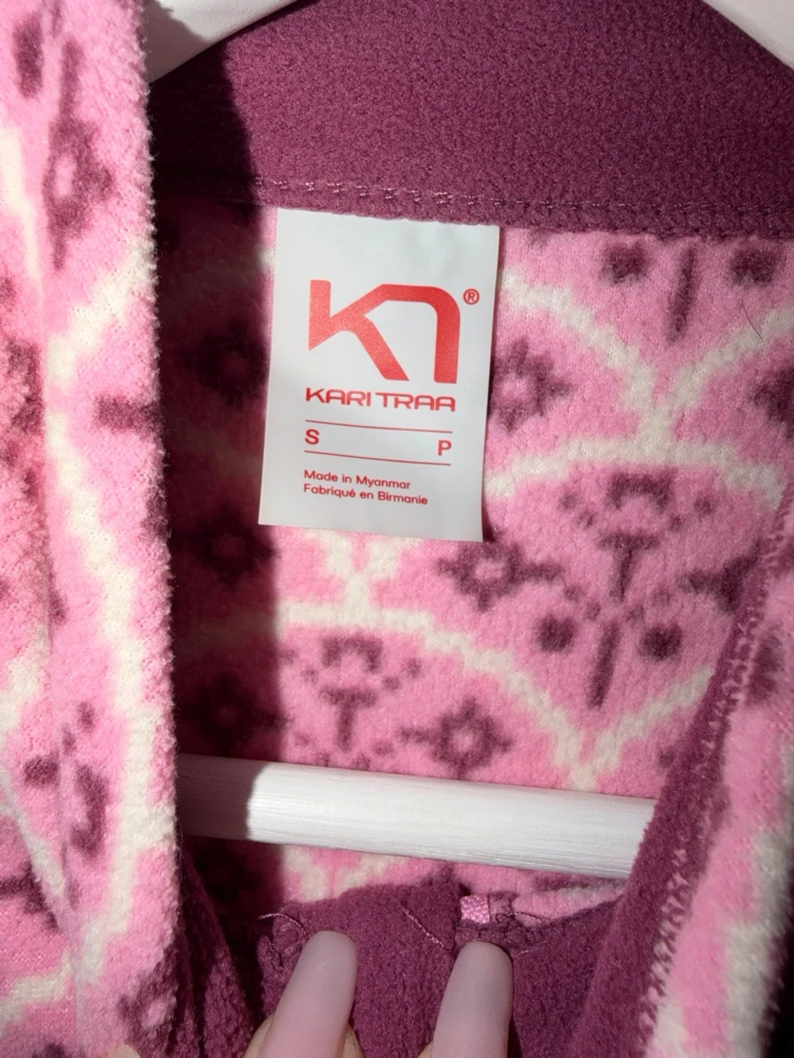 Mönstrad fleecejacka från Kari Traa - 2