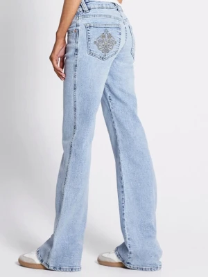 Gråa Paris Embroidery - Jeansen är i grå färg och inte blå som visas på bilden! Väldigt bekväma jeans🤩