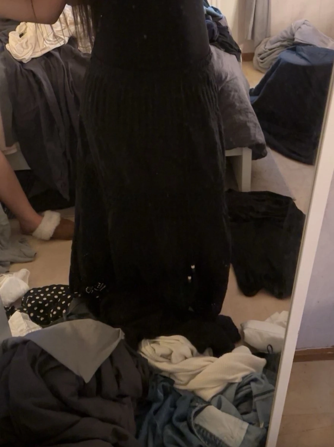 Svart lång kjol