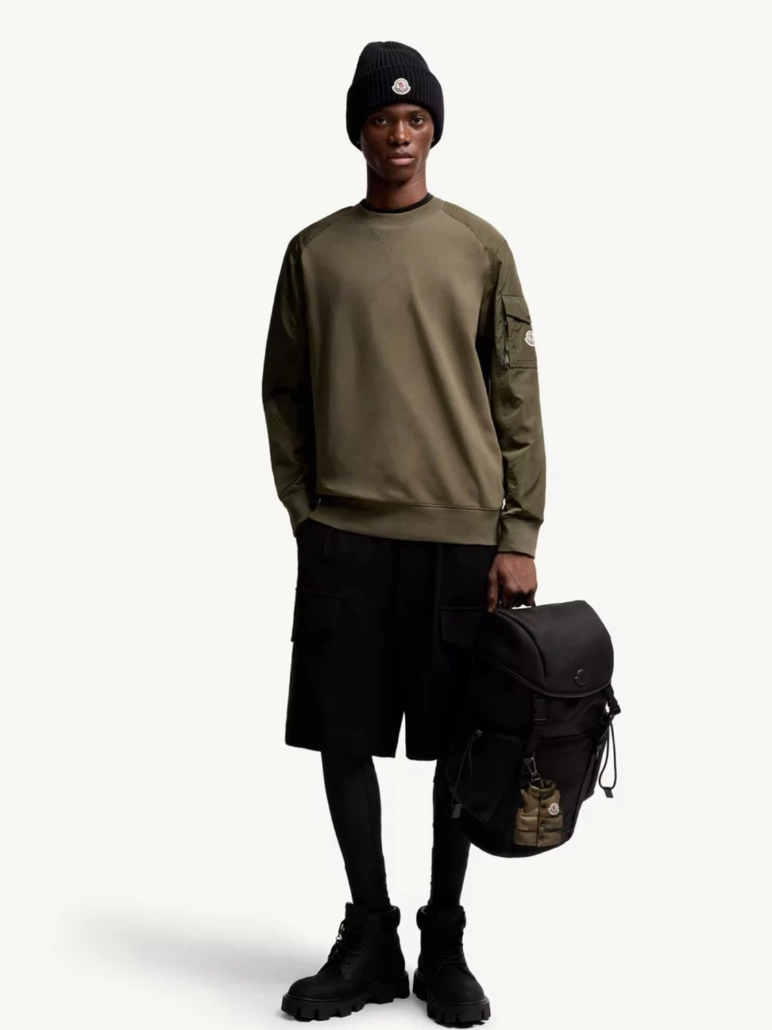 Olivgrön sweatshirt från Moncler - 1