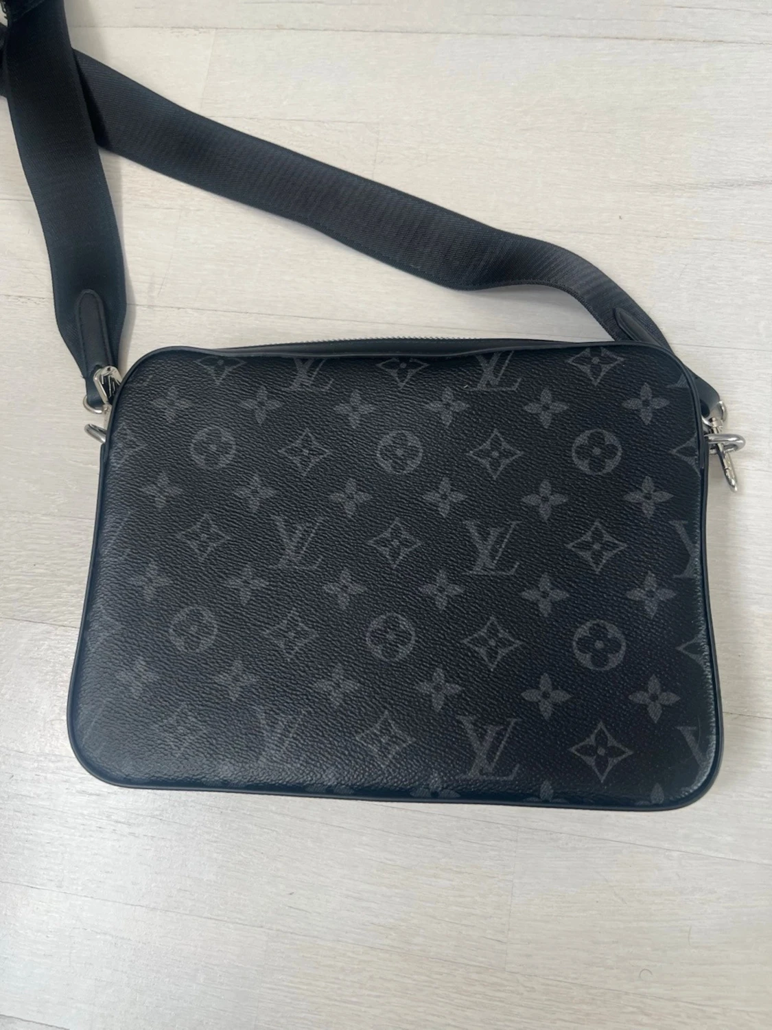 Monogram axelväska svart - 4