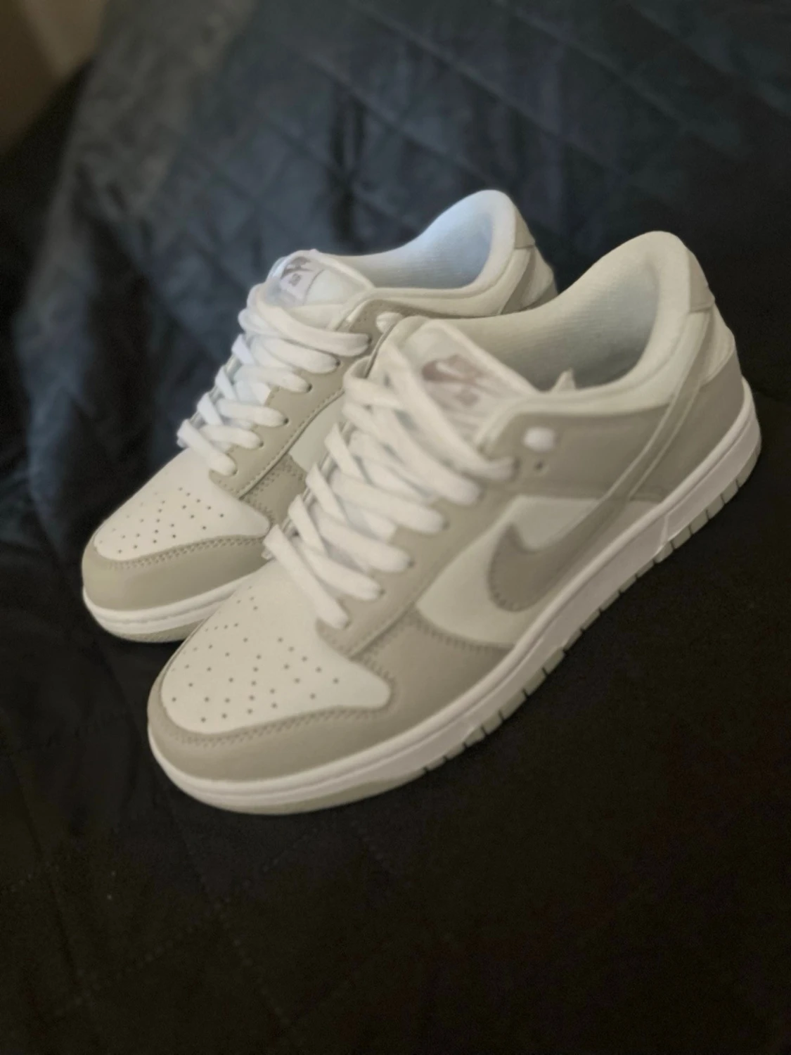 Nike Dunk Low vit/grå - 1