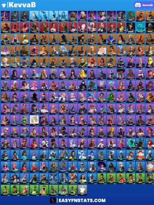 Fortnite og konto - Säljer nu mitt fortnite konto då jag sålt datorn, 250st skins 200pickaxes står att kontot är värt runt 6900kr, har lagt in v bucks för över 5000kr, kontot har $200 earnings från en Cup