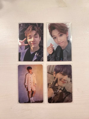 Stray Kids photocards bundle - Stray Kids photocards from various albums in a bundle, one of the cards are doublesided