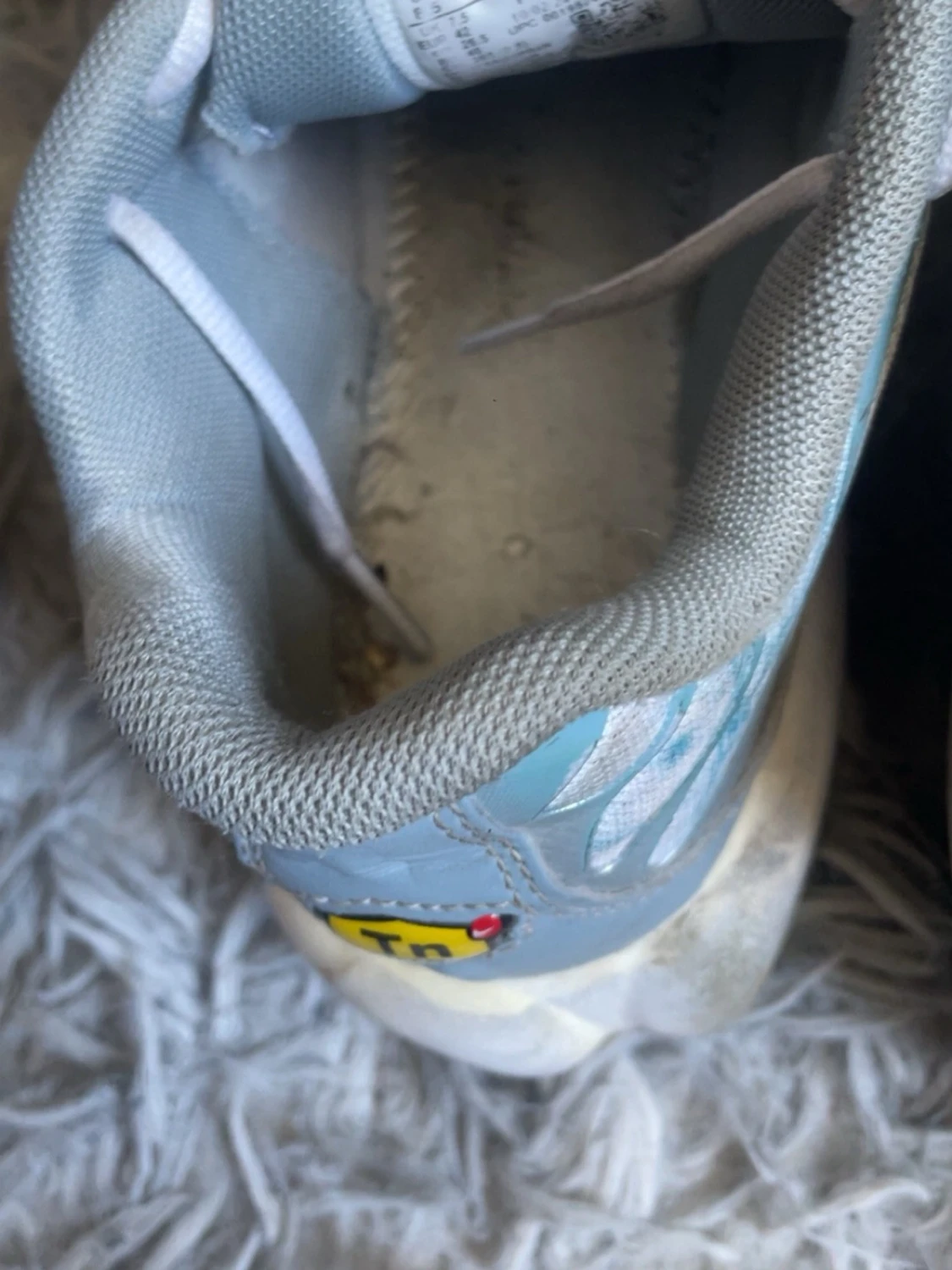 Nike Air Max Plus Tn vita/blå sneakers - 4