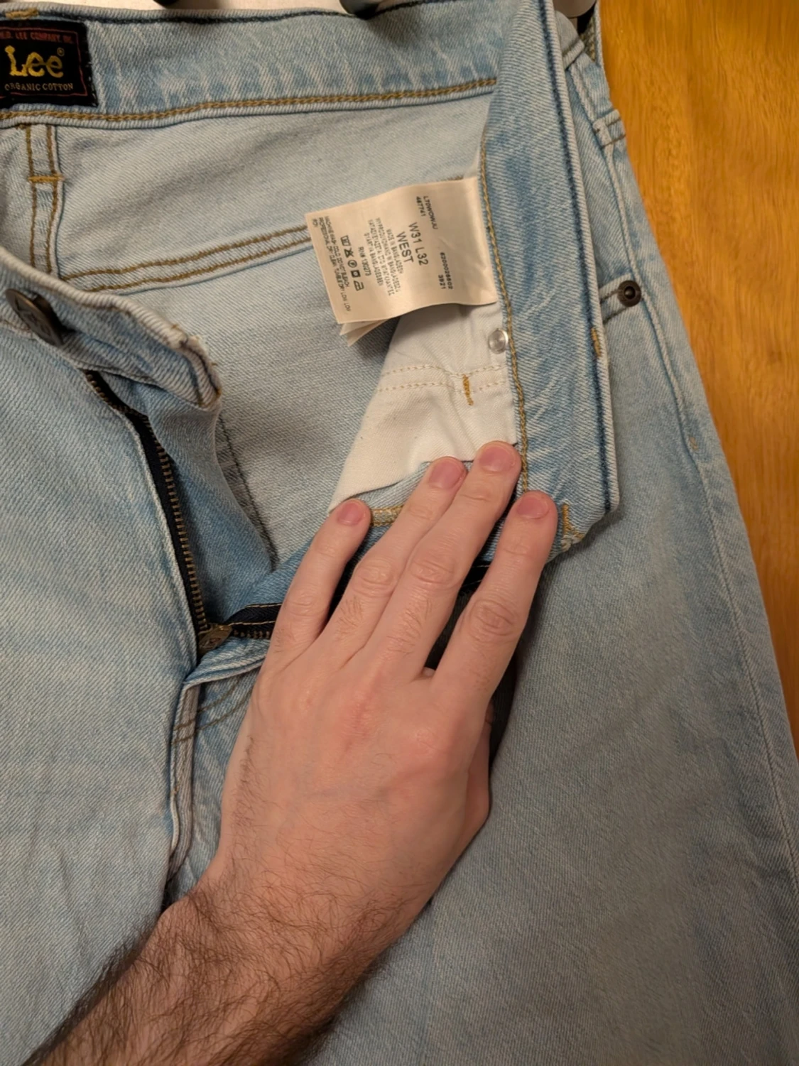 Ljusblå Lee jeans med rak passform - 2