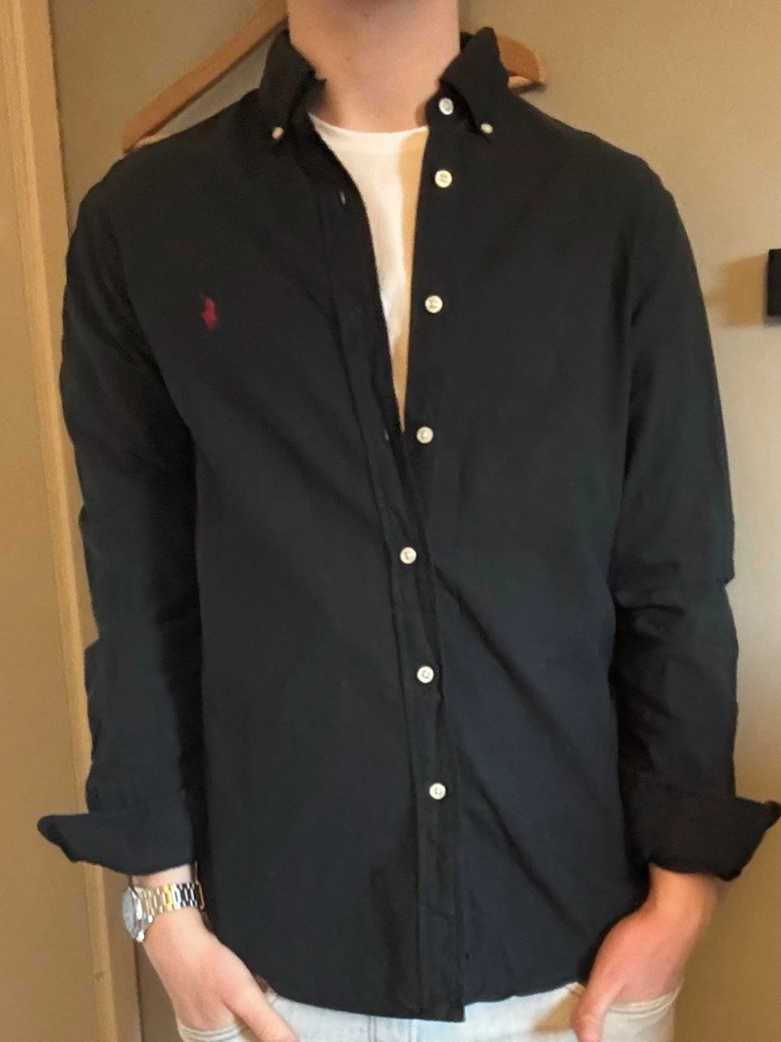 Svart Ralph Lauren skjorta – M Slim Fit - 1