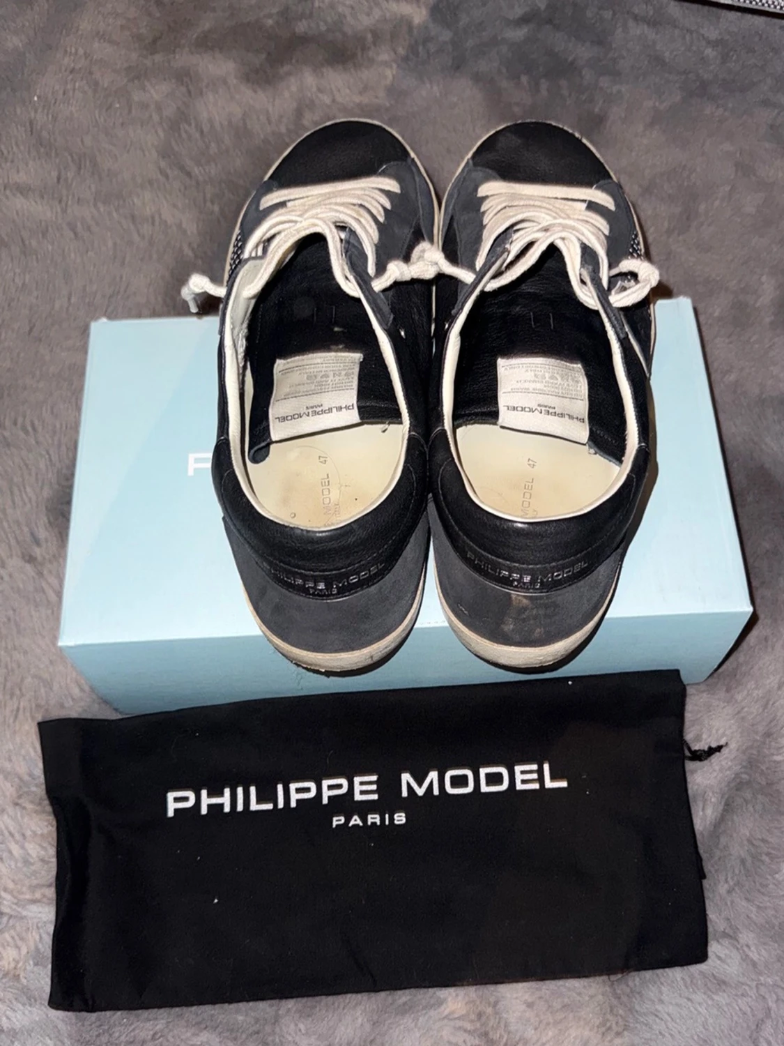 Svarta Philippe Model sneakers - 1