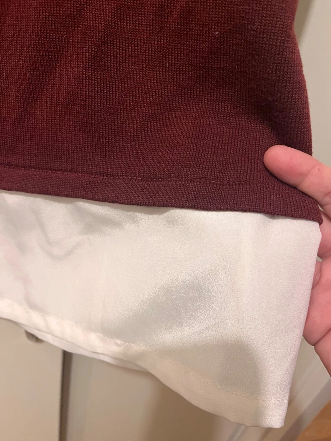 Vinröd burgundy tröja strl M - 1