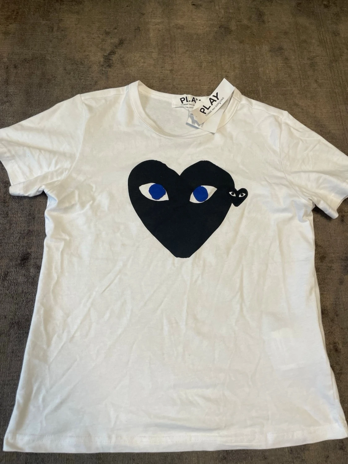 Vit t-shirt Comme des Garçons Play