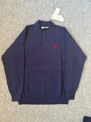 AMI paris Navy blue polo sweater - Size M. true to size, very comfy and fits nice. Questions DM