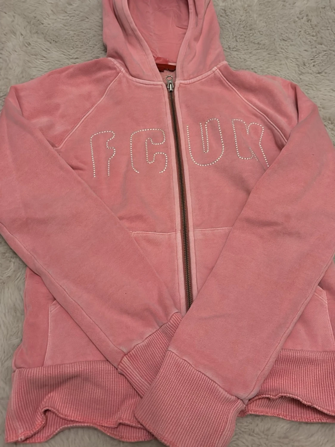 Rosa hoodie från FCUK Jeans