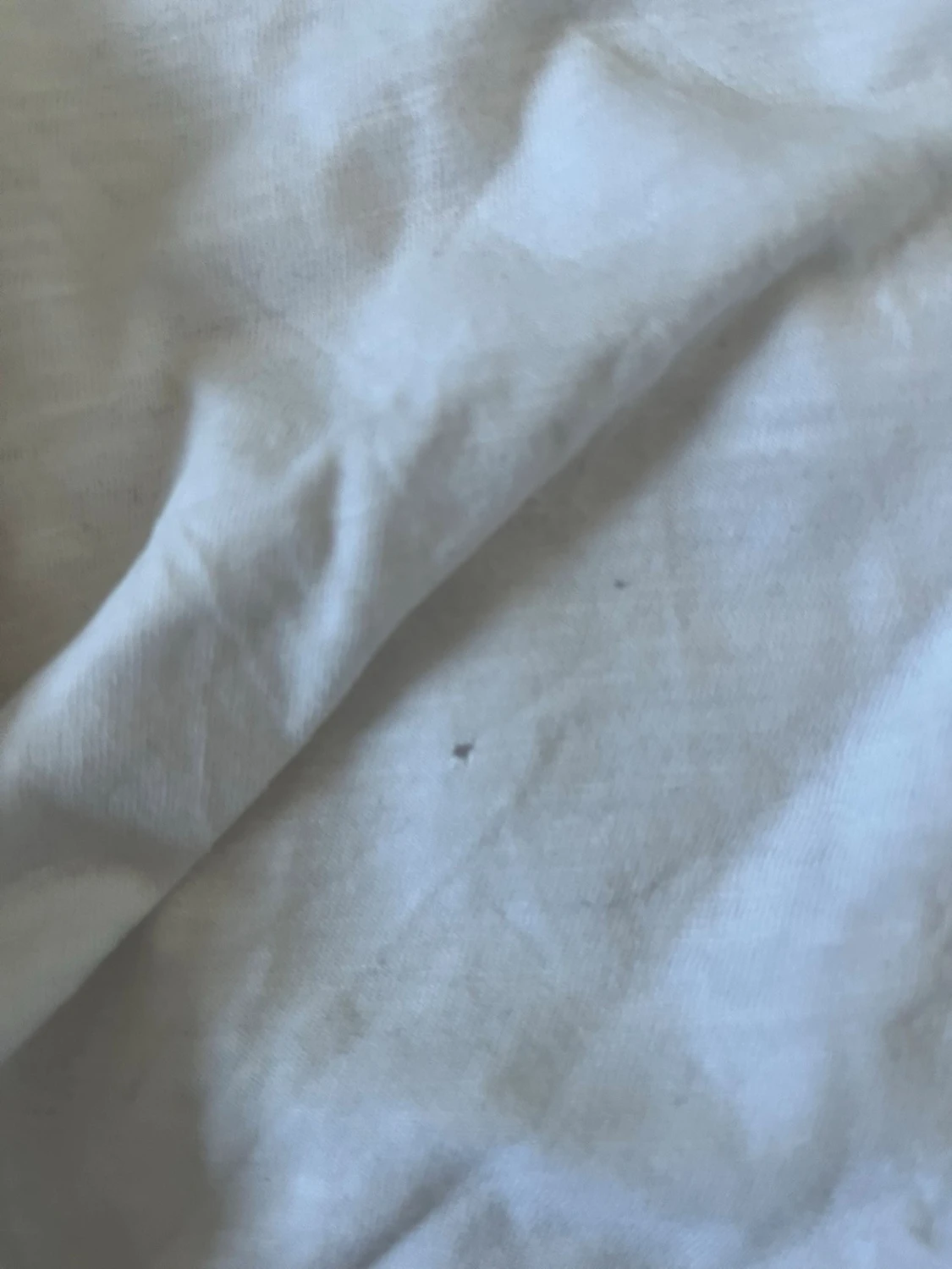 Vit långärmad topp i bomull - 1