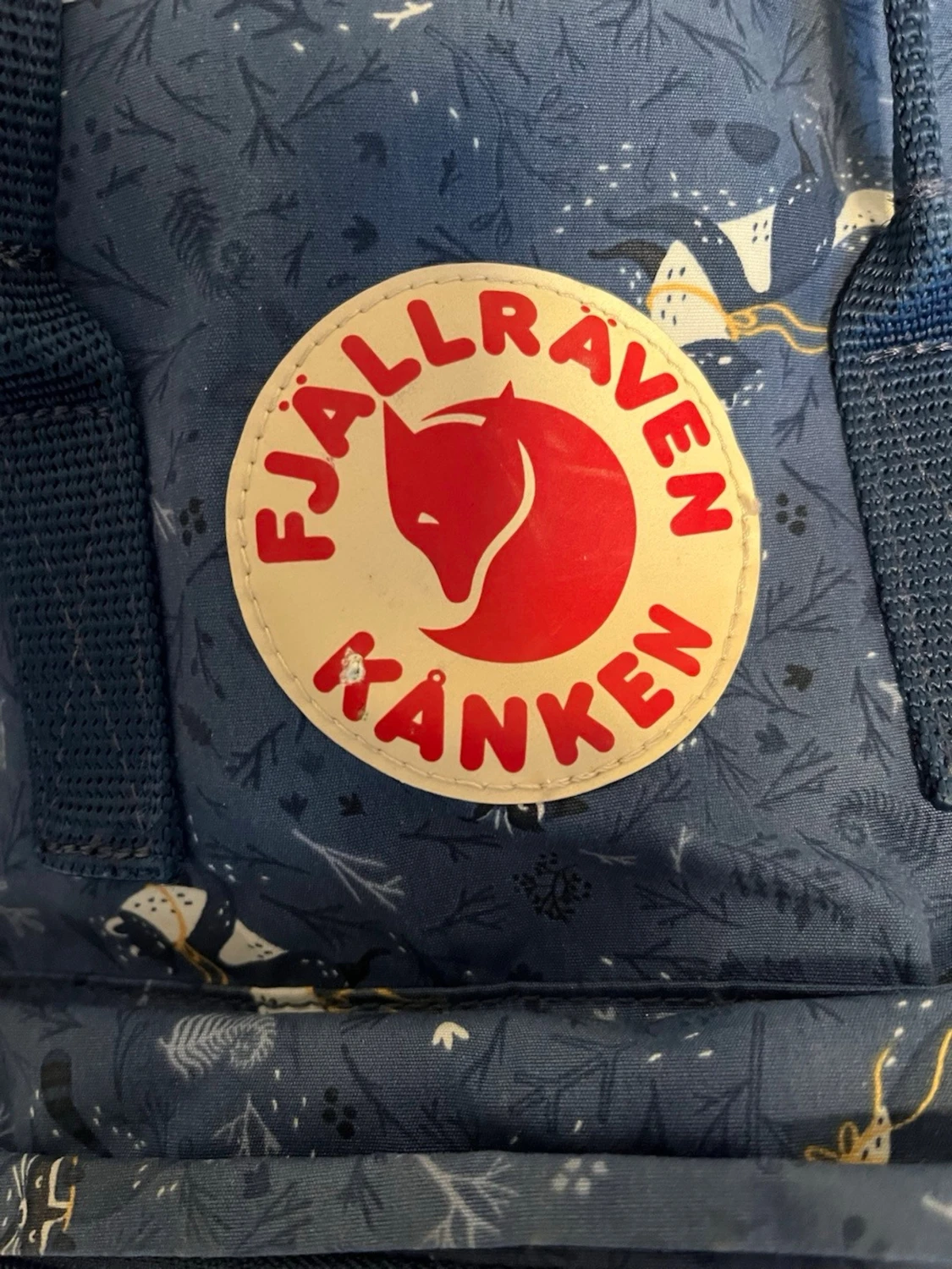 Blå Fjällräven Kånken ryggsäck mönstrad - 3